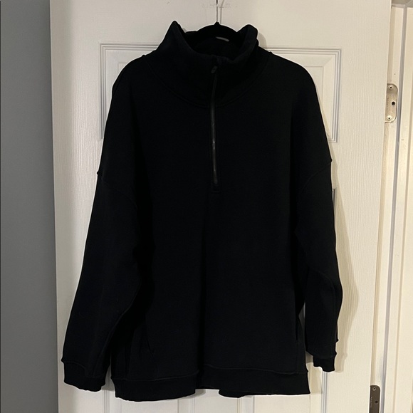 lululemon Thick Fleece Half Zip Black XL/XXL